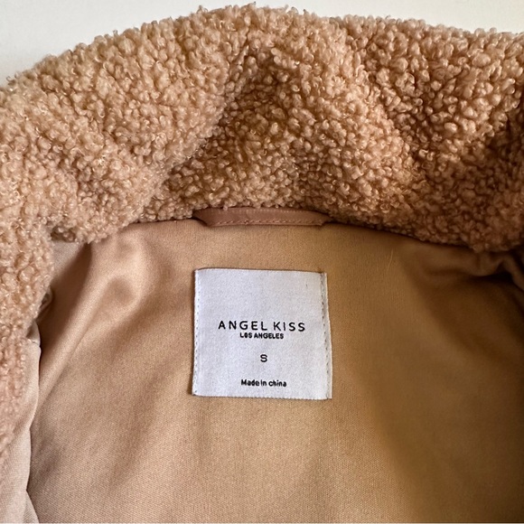 Angel Kiss Teddy Bear Jacket Tan Size Small - Picture 5 of 9